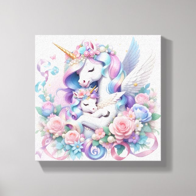 Unicorns Stretched Canvas Print (Front)