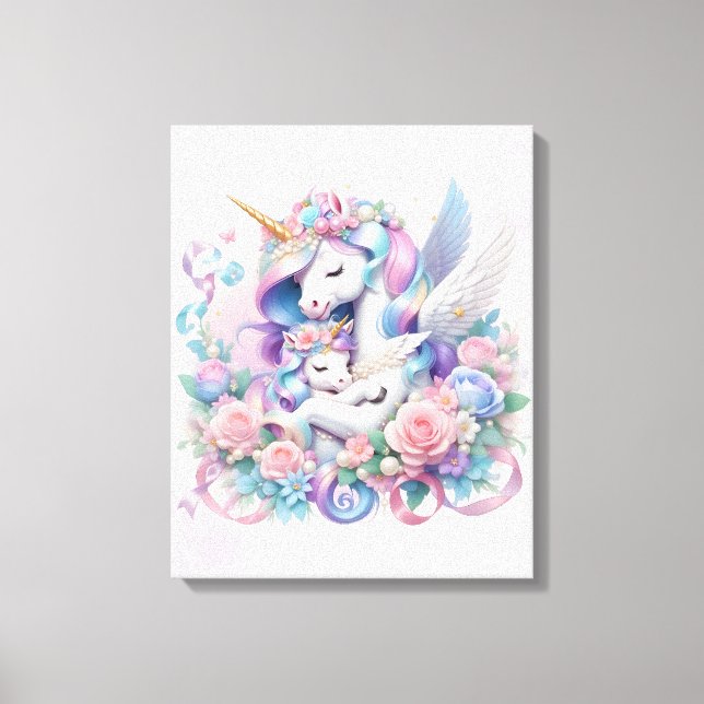 Unicorns Stretched Canvas Print (Front)