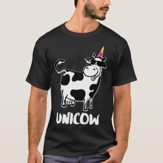 Unicow Cute Dairy Cow Farmer  Funny Cow Lover Gift T-Shirt
