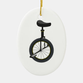 Unicycle Ceramic Tree Decoration
