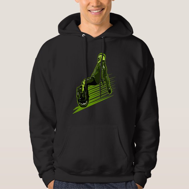 Unicycle Stuntman Hoodie (Front)