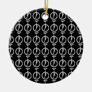 Unicycles Ceramic Tree Decoration