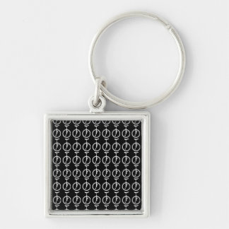 Unicycles Key Ring