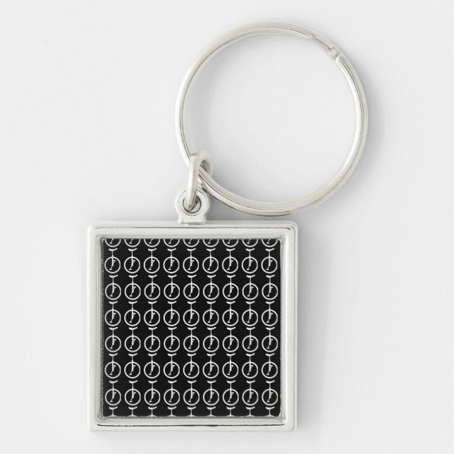 Unicycles Key Ring (Front)