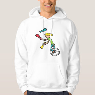 Unicycling Juggler Hoodie