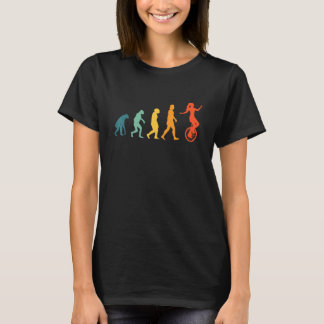 Unicyclist Evolution Unicycle Retro T-Shirt