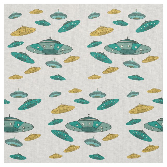Unidentified Flying Object pattern Fabric (Swatch)