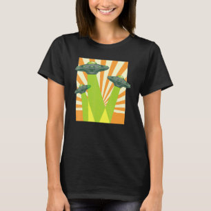Unidentified Flying Object Ufo Abduction Alien Sci T-Shirt