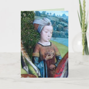 Unidentified Virgin Martyr [St. Cecilia(?)] Card