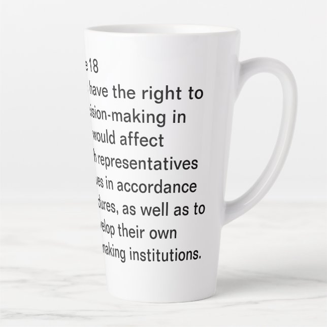 UNIDRIP Article 18 Latte Mug (Right)