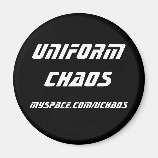 Uniform Chaos magnet - white (Front)