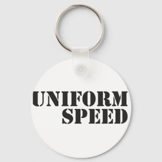 Uniform Speed Name Logo Key Ring