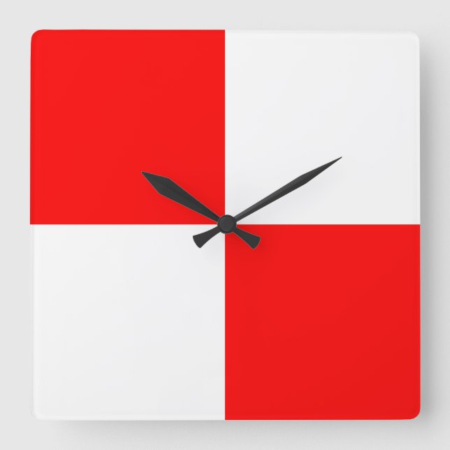 Uniform Square Wall Clock (Front)