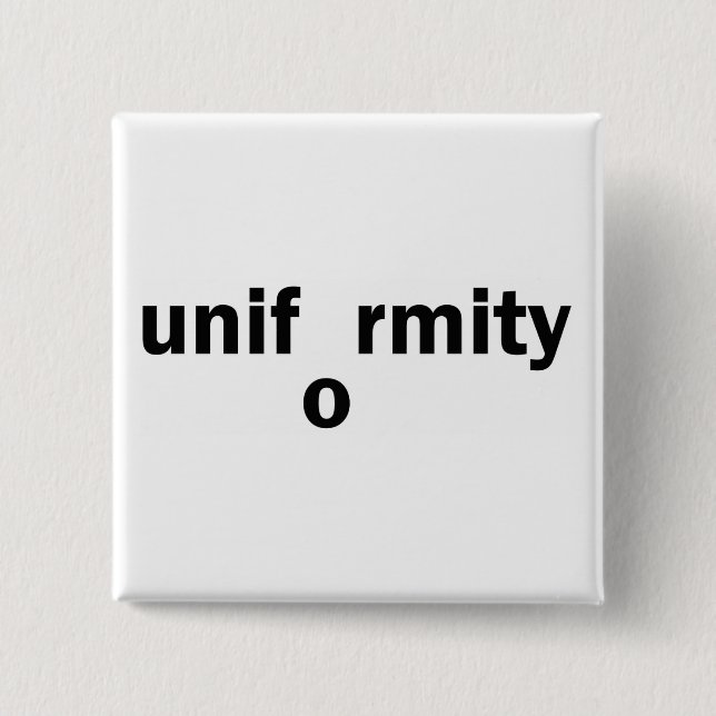 uniformity 15 cm square badge (Front)