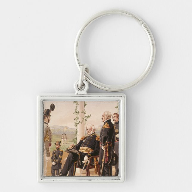 Uniforms of the American army Key Ring (Front)