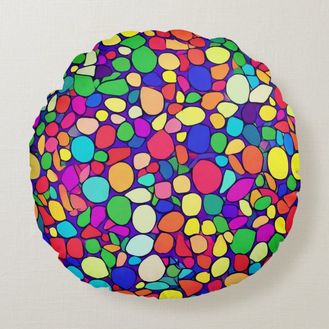 Unifying Colours  Round Cushion (Front)