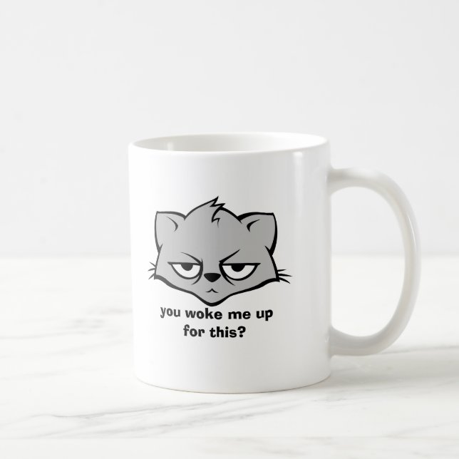 Unimpressed Cat Mugs (Right)