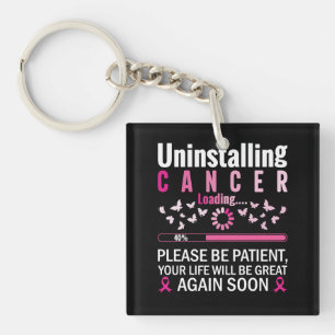 uninstalling cancer loading breast cancer awarenes key ring