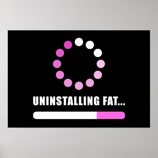 Uninstalling Fat: Women’s Weight Loss Gym Fitness  Poster (Front)