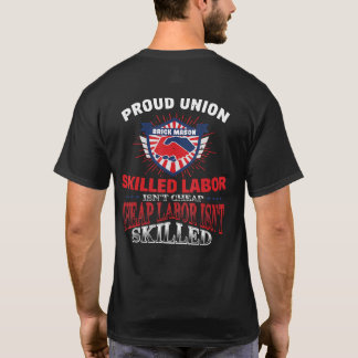 Union Brick Mason Tshirt For Proud Labour