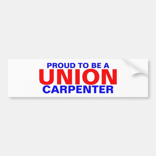 UNION CARPENTER BUMPER STICKER (Front)