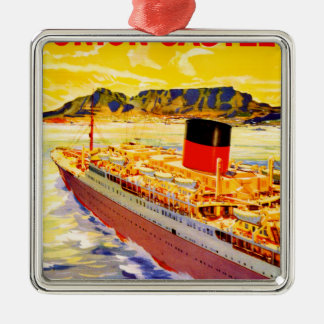 Union Castle to South Africa Metal Tree Decoration