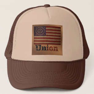 Union Civil War Flag ✨ Vintage Historical Trucker Hat
