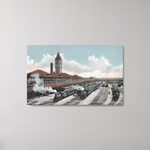 Union Depot Railroad North Side Canvas Print