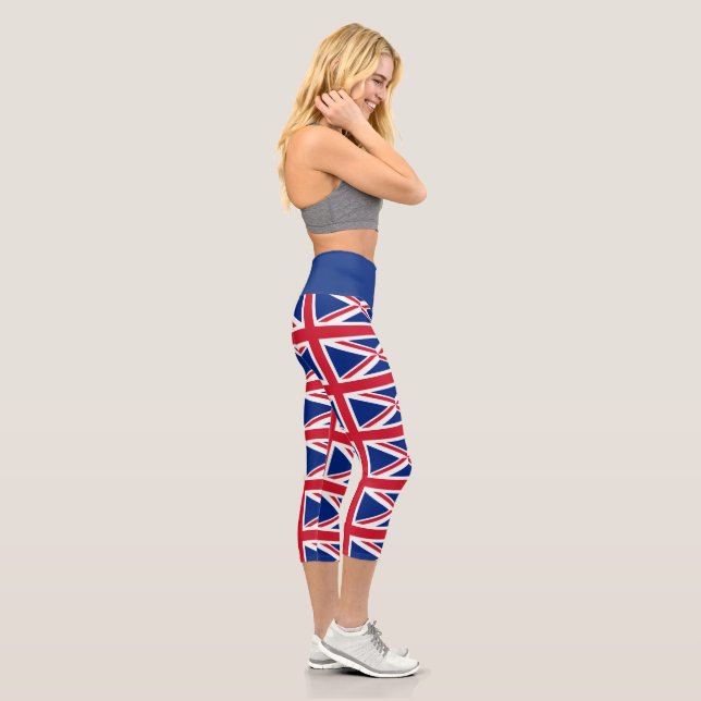 Union Flag Capri Leggings (Right)