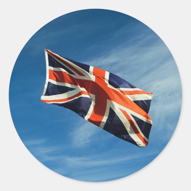 Union Flag Classic Round Sticker (Front)