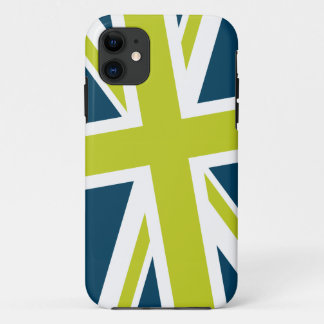 Union Flag iPhone Case (Navy/Lime)