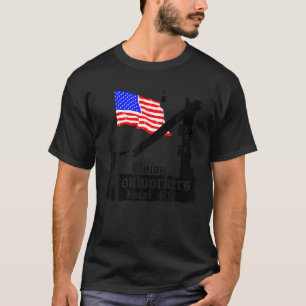 Union Ironworkers Local 40 NYC American Flag Tee