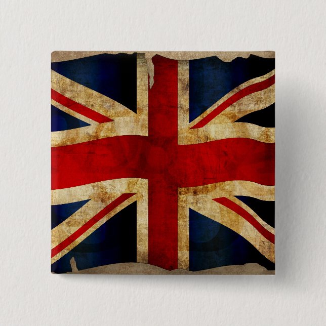 Union Jack 15 Cm Square Badge (Front)