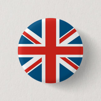 union jack 3 cm round badge