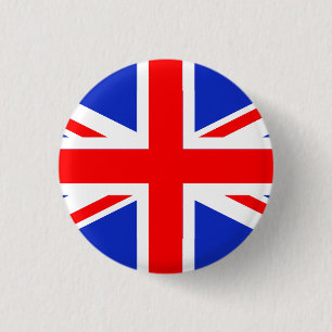 "UNION JACK" 3 CM ROUND BADGE