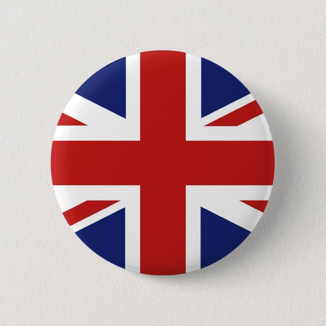 Union Jack 6 Cm Round Badge (Front)