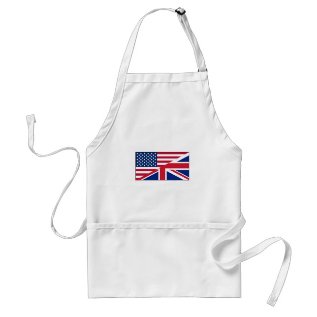 Union Jack American Flag Pattern Stars Stripes Standard Apron (Front)