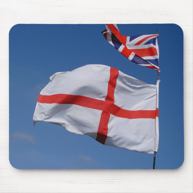 Union Jack and England Flag Mouse Pad (Front)