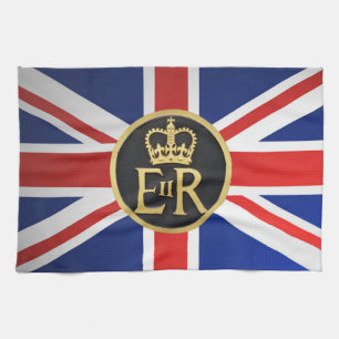 Union Jack and Royal Jubilee. Tea Towel