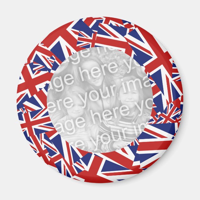 Union Jack Border Template Magnet (Front)
