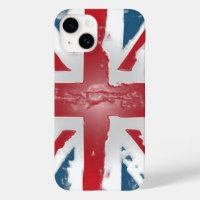 Union Jack British Flag Abstract Wax Art