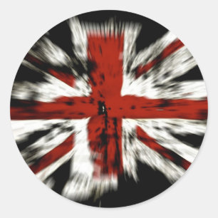 Union Jack British Flag Classic Round Sticker
