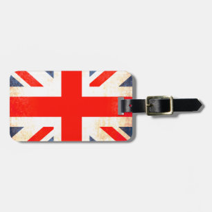 Union Jack British flag luggage tag