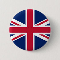 Union Jack British Flag Pin Button