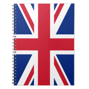 Union Jack ~ British Flag Spiral Notebook