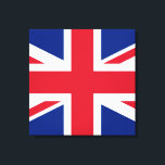 Union Jack ~ British Flag - Square Canvas Print<br><div class="desc">Flag of the United Kingdom of Great Britain and Northern Ireland. A symbol of Britain and the past Empire.</div>