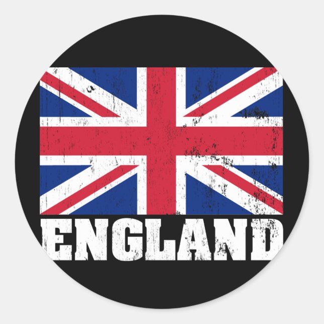 Union Jack British Flag Sticker (Front)
