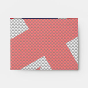 Union Jack Carbon Fibre Style Decor Envelope