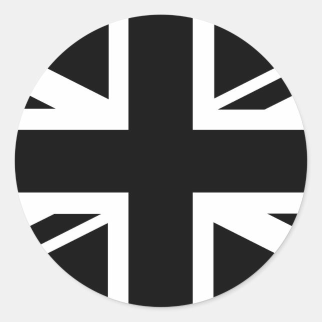 Union Jack Classic Round Sticker (Front)
