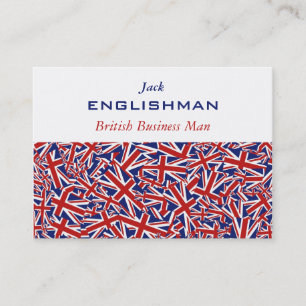 Union Jack Collage Business Card